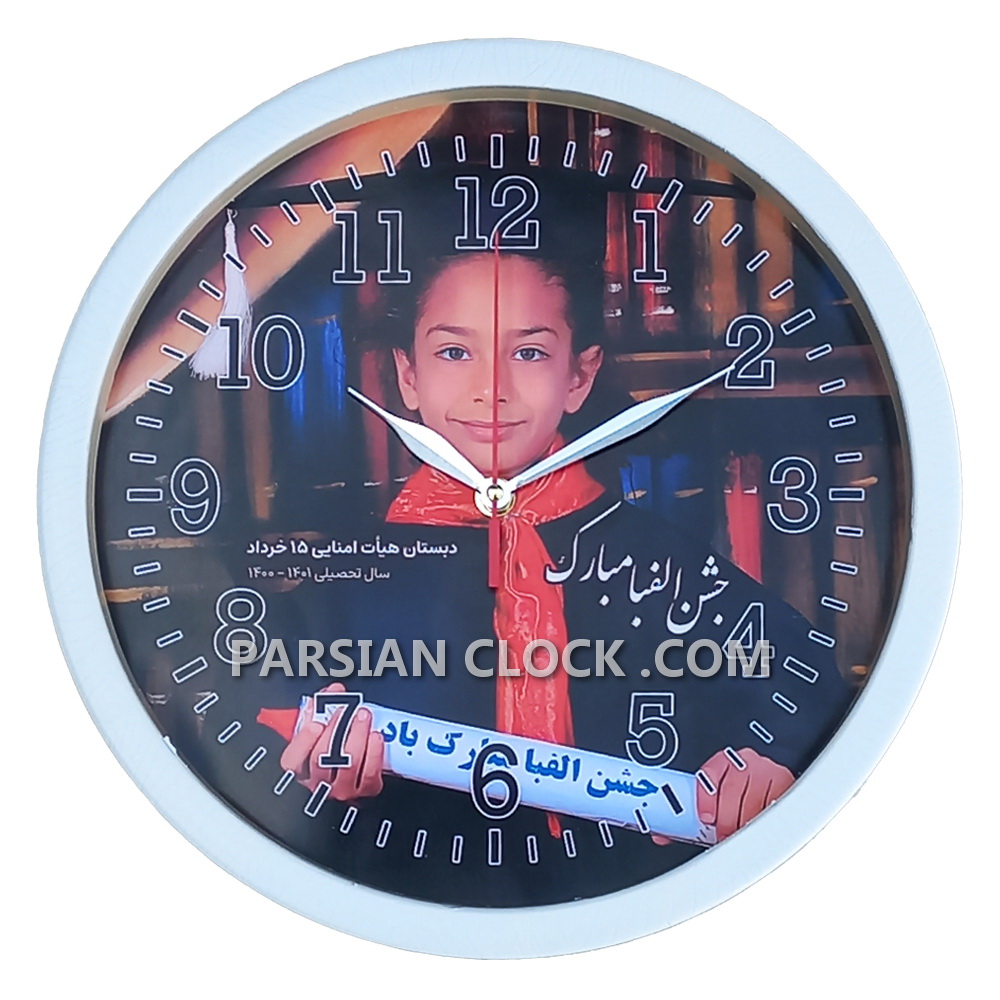 ساعت دیواری با طرح دلخواه مشتری (سفارشی) (2)