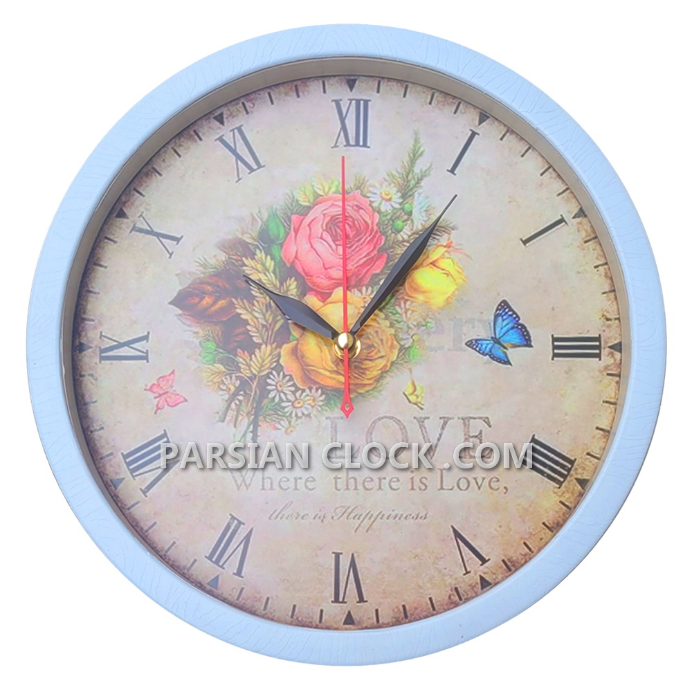 ساعت دیواری طرح لاو ساعت دیواری طرح لاو