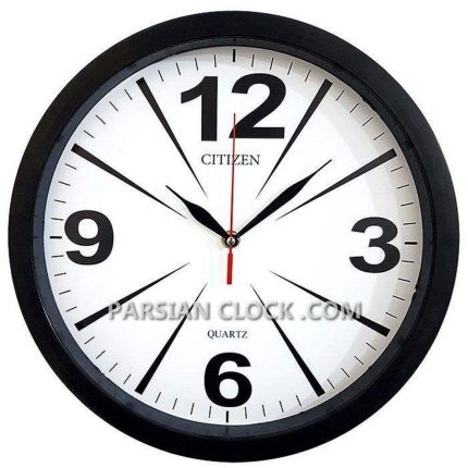 ساعت دیواری سیتیزن طرح خطی سایز 32 (2)