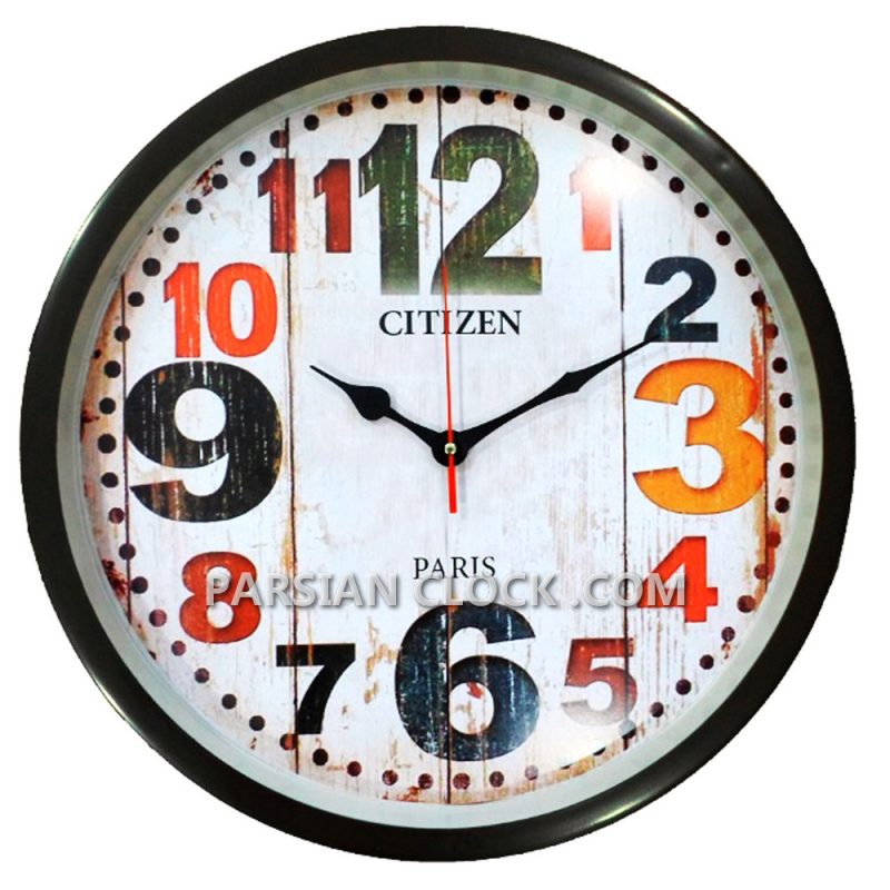 ساعت دیواری سیتیزن طرح پاریس سایز 42 (1)