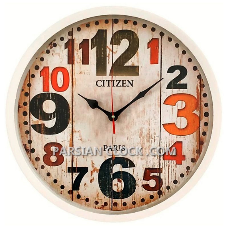 ساعت دیواری سیتیزن طرح پاریس سایز 42 (2)